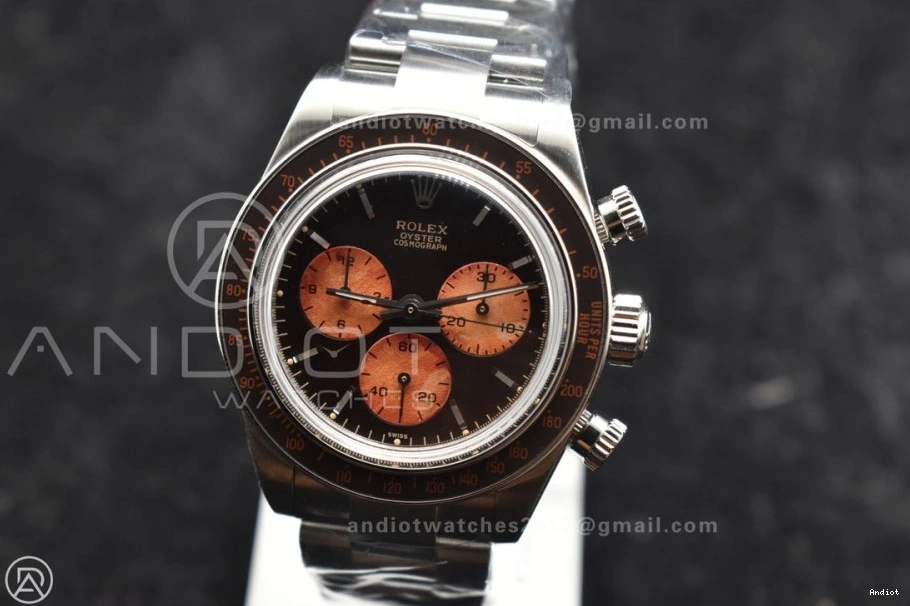 SS SS Edition ADGF A7750 Orange on Bracelet Daytona Best Dial Black 0416